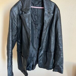 Men's Black Leather Jacket